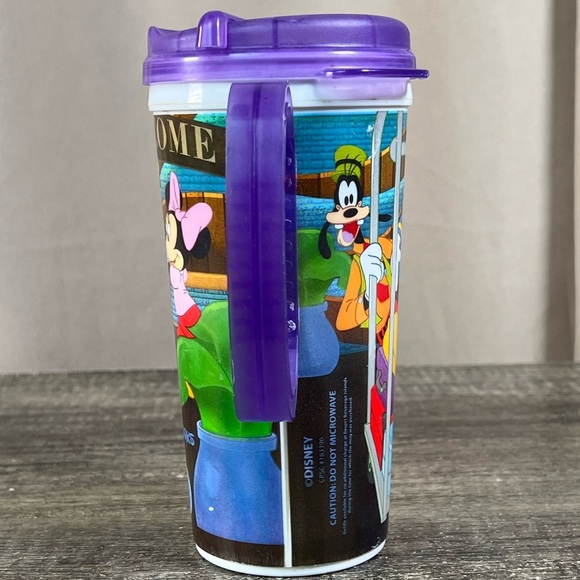 Disney Parks Purple Travel Mug with Donald Duck and Goofy - Picture 4 of 5